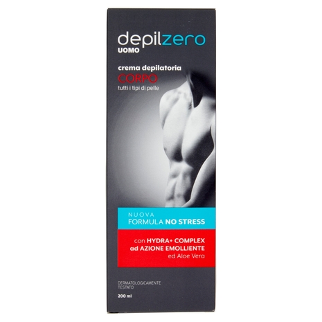 depilzero Uomo crema depilatoria Corpo 200 ml